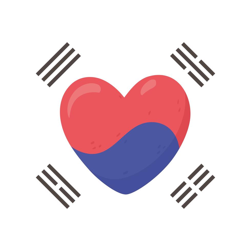 Korean flag heart